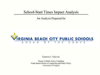 School-Start Times Impact Analysis Cover