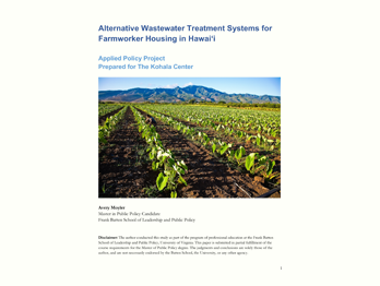 Alternative Wasterwater Treatment System for Farmworker Housing in Hawai'i teaser