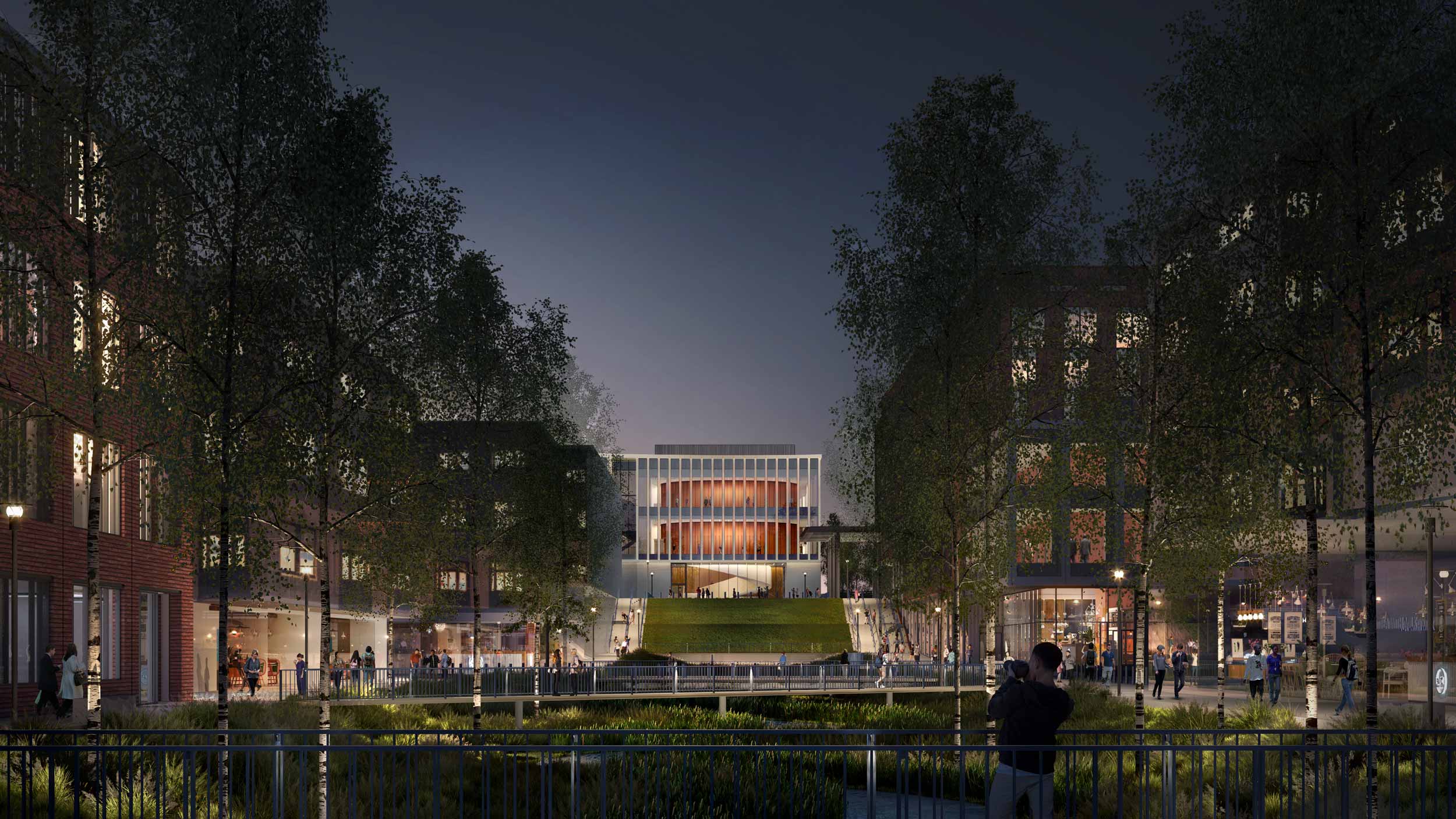 karsh building at night