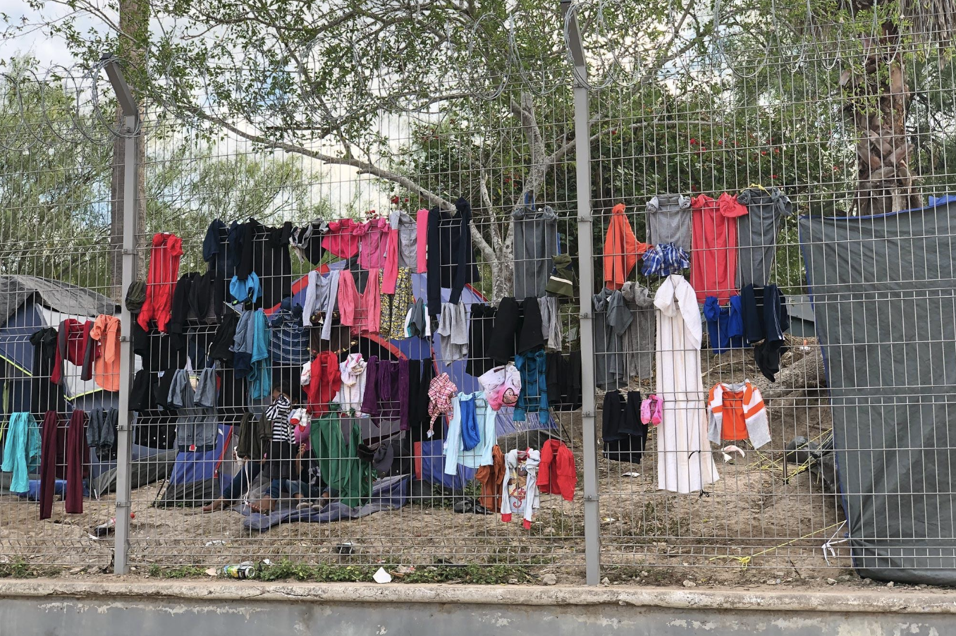 About 3,000 asylum-seekers are currently living in a makeshift refugee camp in Matamoros, Mexico, while their immigration cases are processed in the U.S. (Photo courtesy Lucy Bassett)