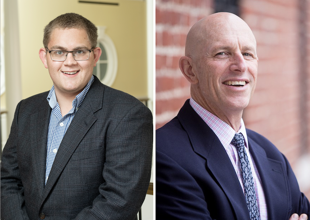 Christopher J. Ruhm, a professor of economics and public policy at the Batten School, and Bradley Katcher, a research assistant for the Federal Reserve and Batten School alum (MPP â19)