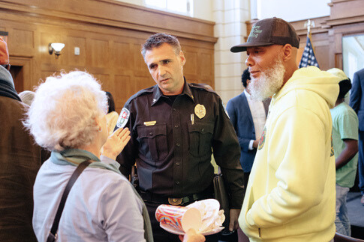 audience members at the Batten Hour on gun violence 