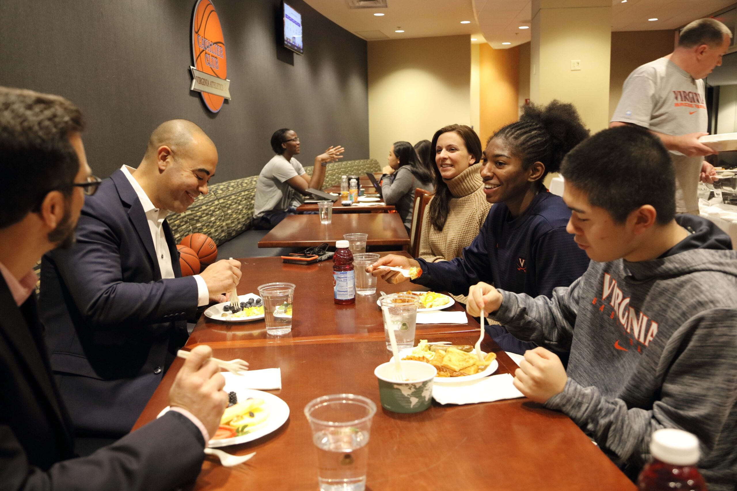 Dean Solomon coaches the women's basketball team.