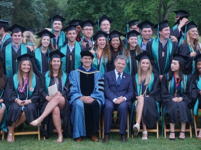 Colombian President Juan Manuel Santos Congratulates Batten Graduates