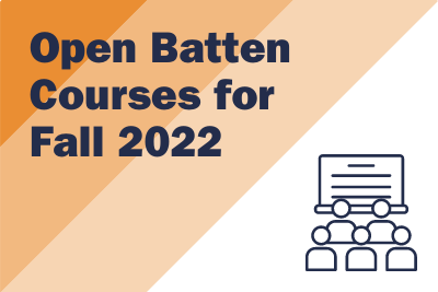 Open Courses for Fall 2022