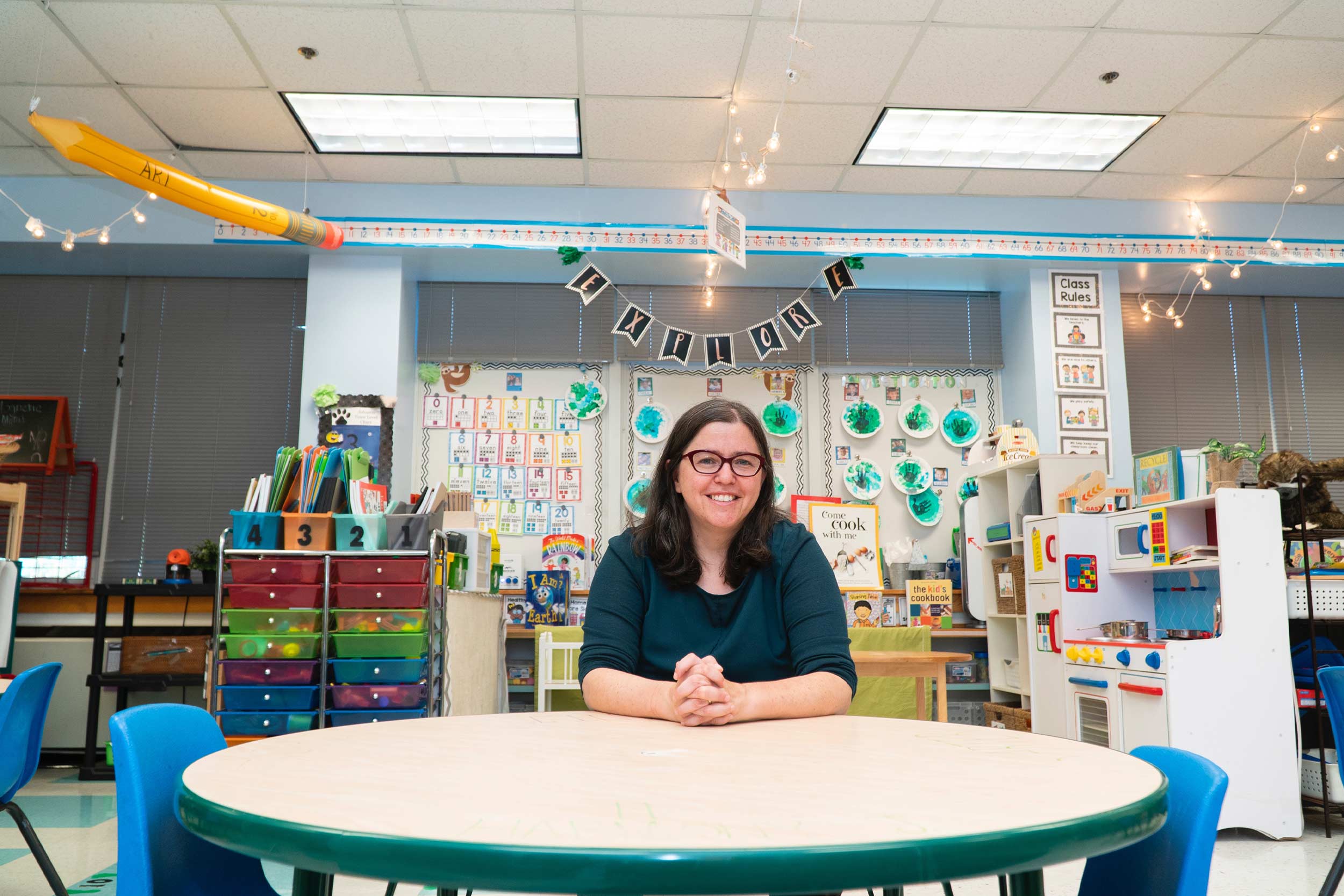 Daphna Bassok, associate director of UVA’s EdPolicyWorks research center, said post-pandemic teacher shortages are forcing early childhood education centers across the nation to serve fewer children and families. (Photo by Jeneene Chatowsky, UVA Advancement Communications)