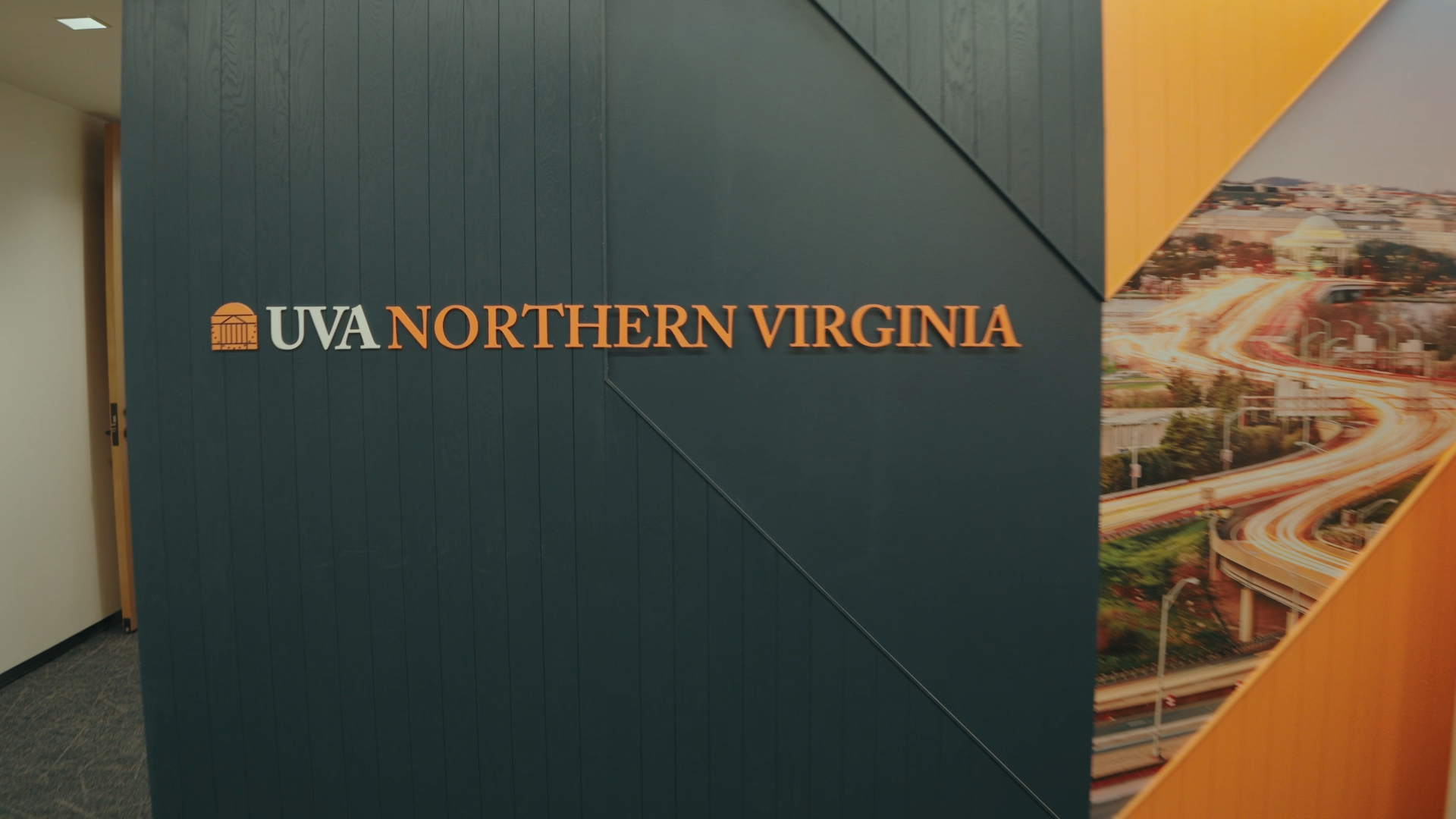 Signage at UVA Northern Virginia campus